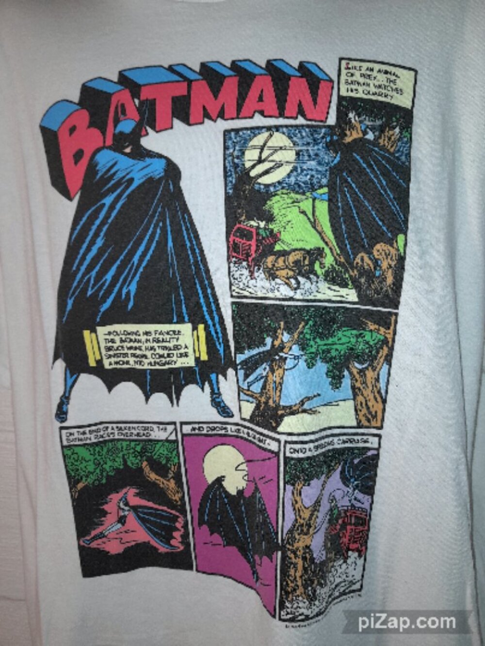 Batman DC Comics Men's Adult XL T-Shirt Comic Strip Graphic Novel Superhero - Picture 3 of 6